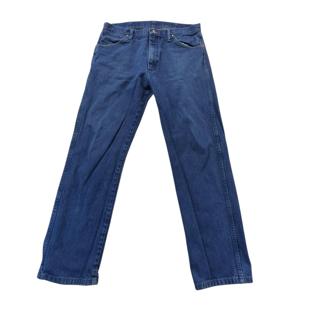Wrangler 13MWZPW Blue Denim Jeans Vintage Design Mens 35x32